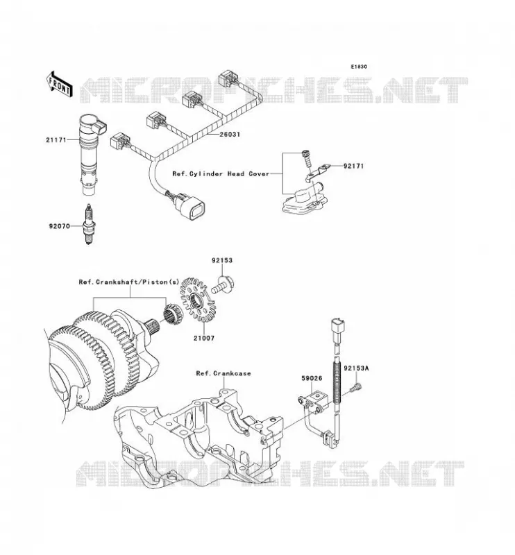 IGNITION SYSTEM Kawasaki MOTOS 1400 2013 ZZR1400 ABS  ZX1400FDF