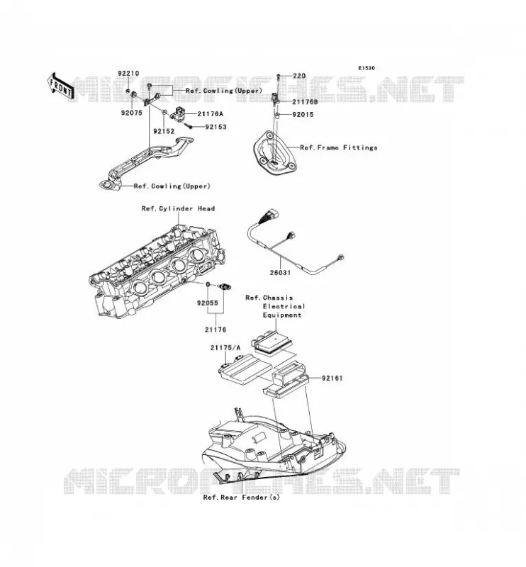 FUEL INJECTION Kawasaki MOTOS 1400 2013 ZZR1400 ABS  ZX1400FDFA