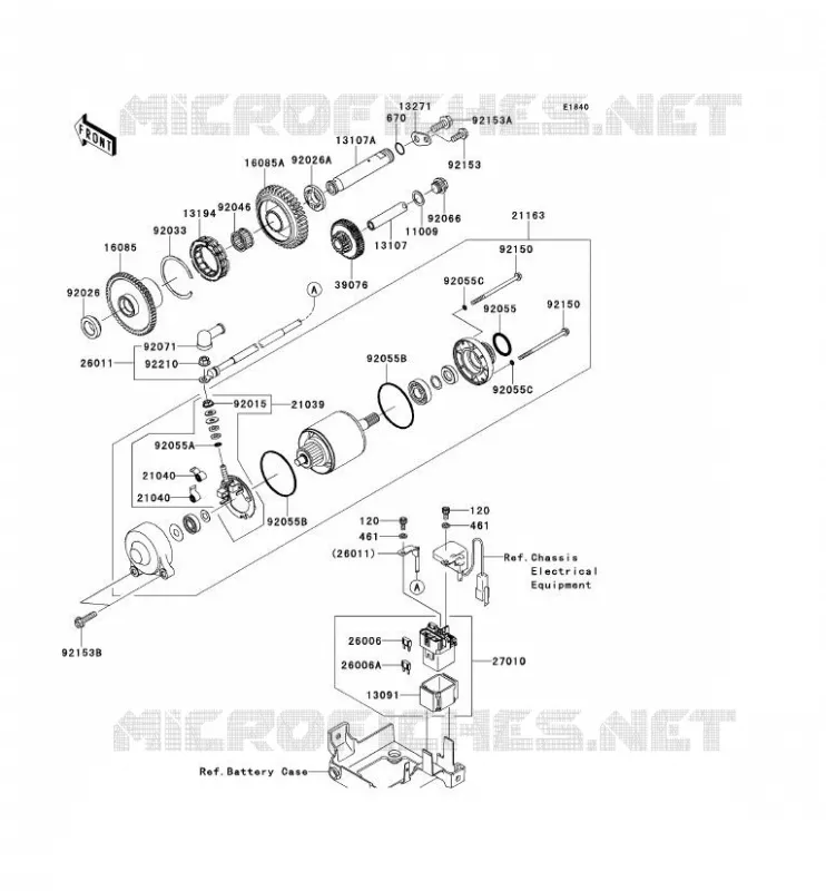 STARTER MOTOR Kawasaki MOTOS 1400 2014 ZZR1400 ABS  ZX1400FEFB
