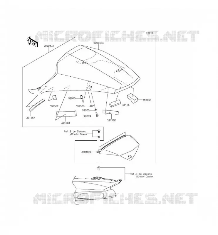 ACCESSORY (COUVRE SELLE) Kawasaki MOTOS 1400 2015 ZZR1400 ABS  ZX1400FFF