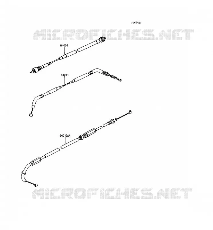 CABLES Kawasaki MOTOS 400 1994 Z400FII  ZX400-C5