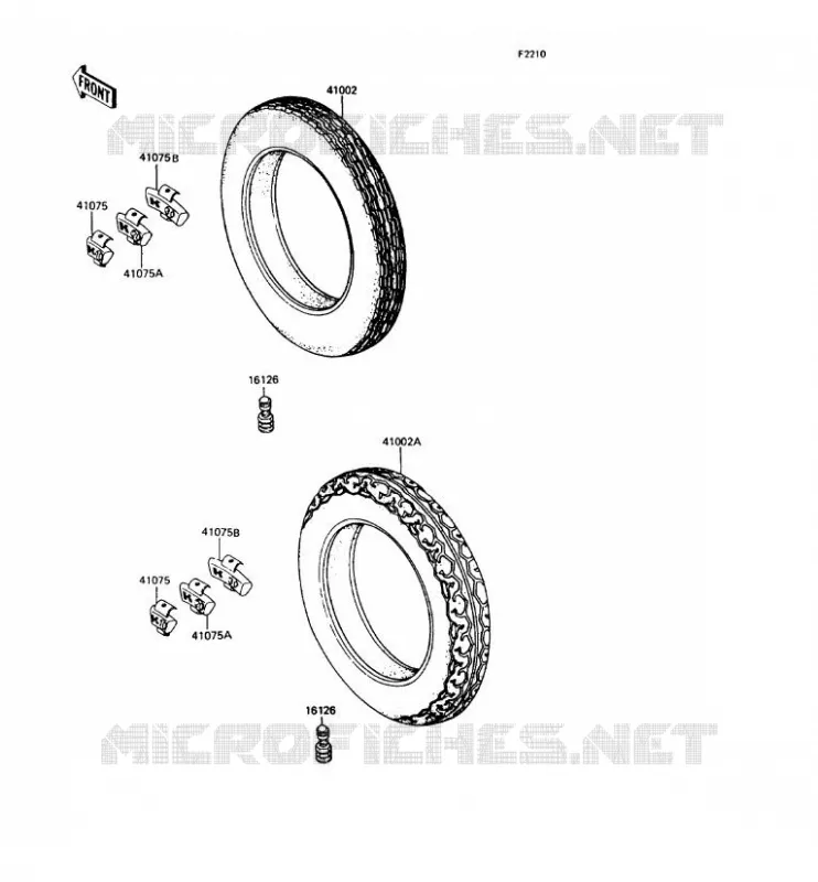 TIRES Kawasaki MOTOS 400 1994 Z400FII  ZX400-C5