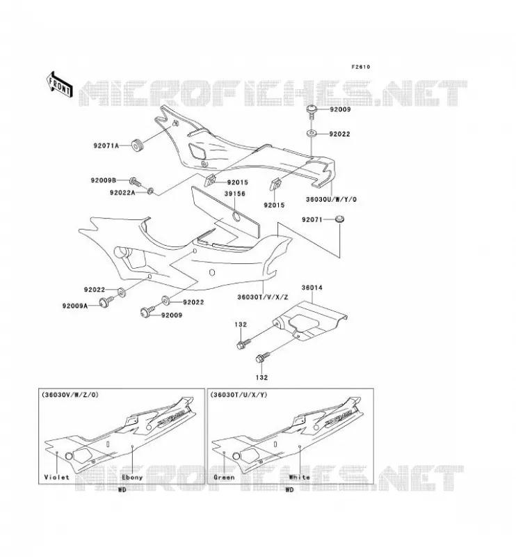 SIDE COVERS - CHAIN COVER Kawasaki MOTOS 400 1994 ZXR400  ZX400-L4