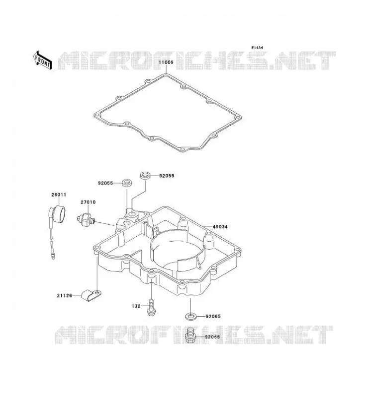 OIL PAN Kawasaki MOTOS 400 1995 ZXR400  ZX400-L5