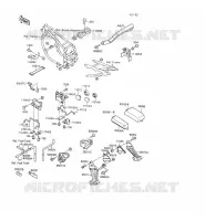 BATTERY BRACKET voor Kawasaki GPX500R 1990