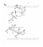 BRAKE PEDAL voor Kawasaki GPX500R 1990