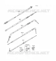 CABLES voor Kawasaki GPX500R 1990