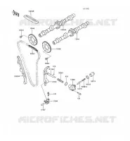 CAMSHAFT   TENSIONER voor Kawasaki GPX500R 1990