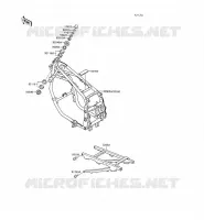CHASSIS voor Kawasaki GPX500R 1990