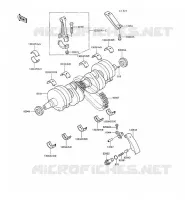 CRANKSHAFT voor Kawasaki GPX500R 1990