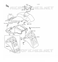 FENDER voor Kawasaki GPX500R 1990