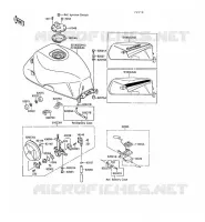 FUEL TANK voor Kawasaki GPX500R 1990