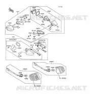 INDICATORS voor Kawasaki GPX500R 1990