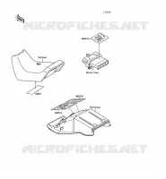 LABELS voor Kawasaki GPX500R 1990