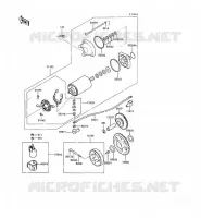 STARTER MOTOR voor Kawasaki GPX500R 1990