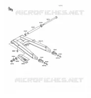 SWINGARM voor Kawasaki GPX500R 1990