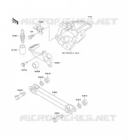 BRAKE PEDAL voor Kawasaki ZZR500 1991
