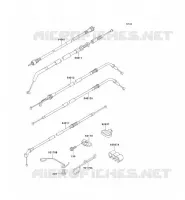 CABLES voor Kawasaki ZZR500 1991
