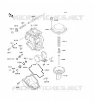 CARBURETOR PARTS voor Kawasaki ZZR500 1991