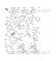 COWLING voor Kawasaki ZZR500 1991