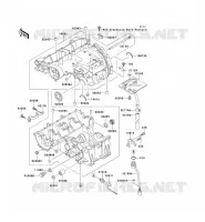 CRANKCASE(S) voor Kawasaki ZZR500 1991
