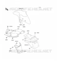 FENDER voor Kawasaki ZZR500 1991