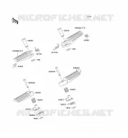 FOOTREST voor Kawasaki ZZR500 1991
