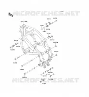 FRAME PARTS voor Kawasaki ZZR500 1991