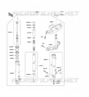 FRONT FORK voor Kawasaki ZZR500 1991