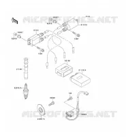 IGNITION COIL voor Kawasaki ZZR500 1991