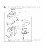 METERS voor Kawasaki ZZR500 1991