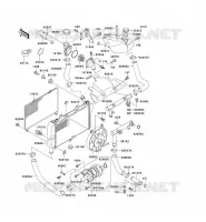RADIATOR voor Kawasaki ZZR500 1991