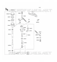 REAR MASTER CYLINDER voor Kawasaki ZZR500 1991