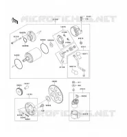 STARTER MOTOR voor Kawasaki ZZR500 1991