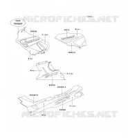 STICKER(BLUE/ARGENT) voor Kawasaki ZZR500 1991