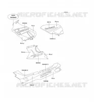STICKER (EBONY/ROSA) voor Kawasaki ZZR500 1991