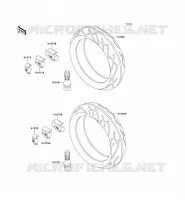 TIRES voor Kawasaki ZZR500 1991