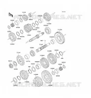 TRANSMISSION voor Kawasaki ZZR500 1991