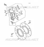 FRONT BRAKE voor Kawasaki GPZ550 1989