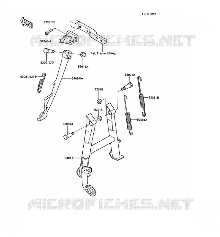 STAND Kawasaki MOTOS 600 1988 GPZ600R  ZX600-A4A