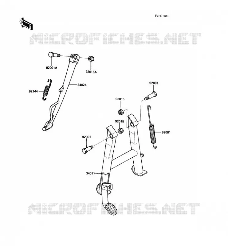 STAND Kawasaki MOTOS 600 1989 GPX600R  ZX600-C2