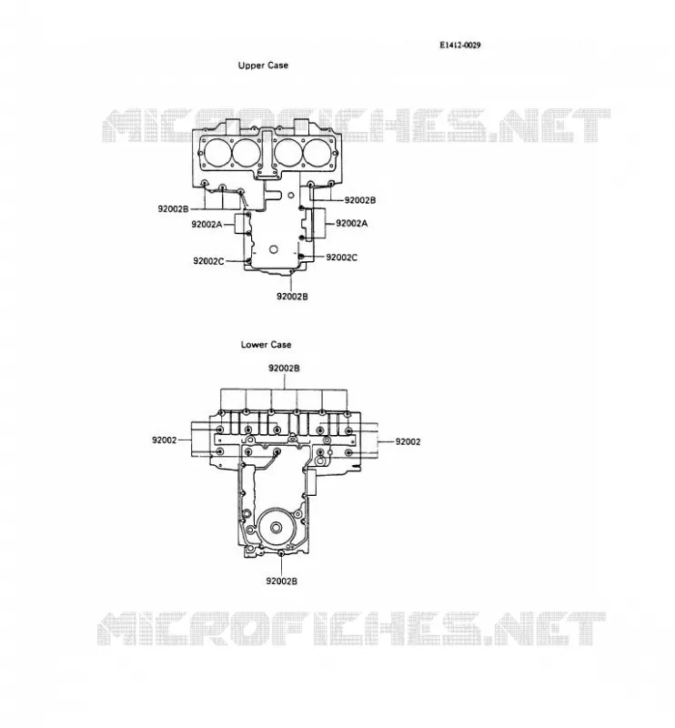 CRANKCASE BOLT Kawasaki MOTOS 600 1990 GPX600R  ZX600-C3