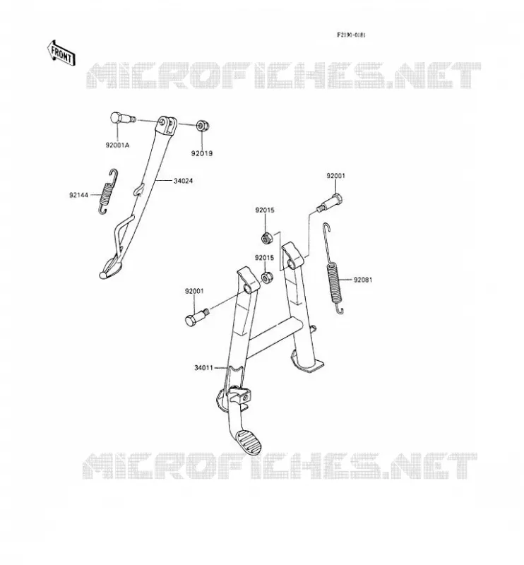 STAND Kawasaki MOTOS 600 1992 GPX600R  ZX600-C5