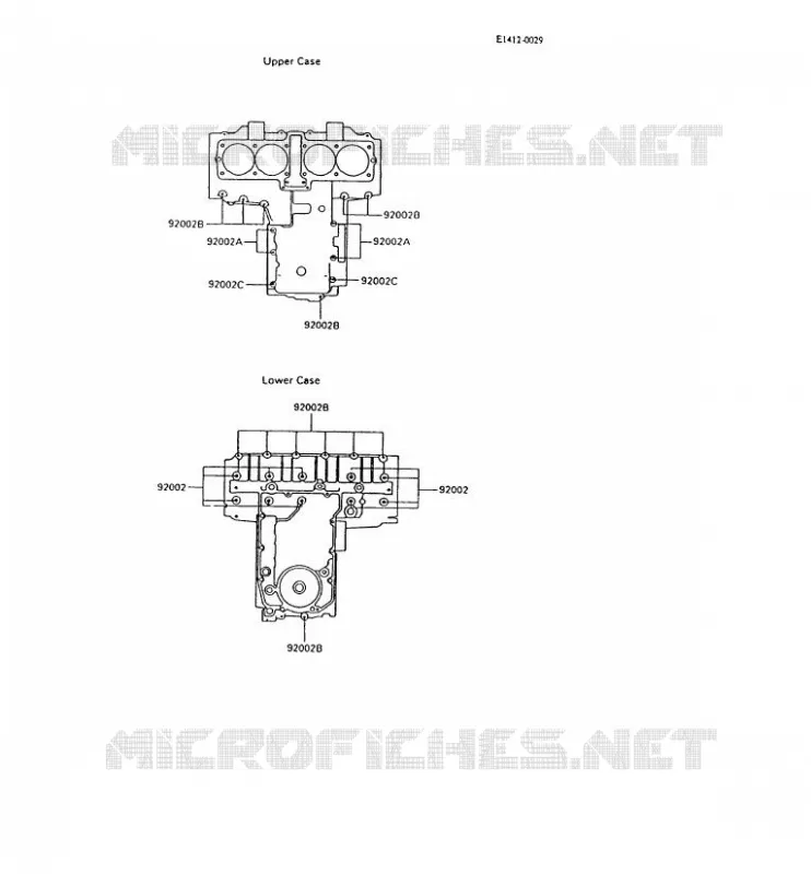 CRANKCASE BOLT Kawasaki MOTOS 600 1995 GPX600R  ZX600-C8
