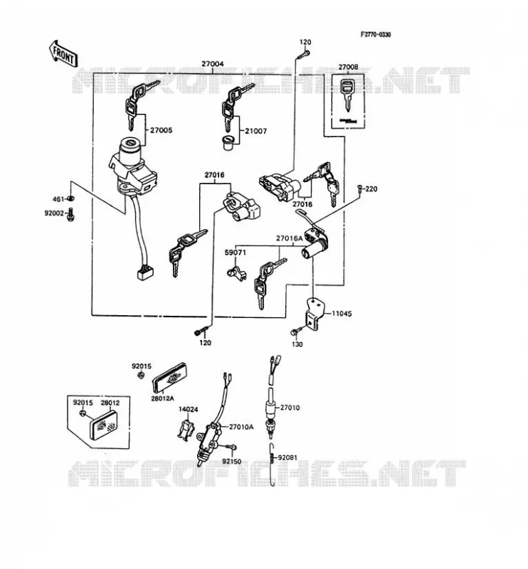 SWITCH Kawasaki MOTOS 600 1995 GPX600R  ZX600-C8