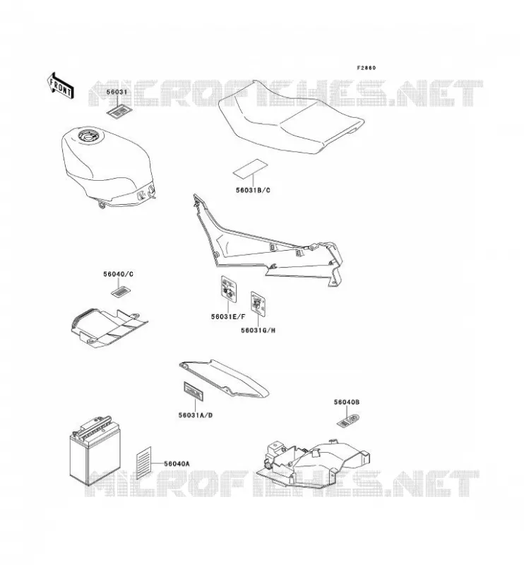 LABELS Kawasaki MOTOS 600 1990 ZZR600  ZX600-D1