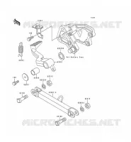 BRAKE PEDAL   TORK LINK voor Kawasaki ZZR600 1993