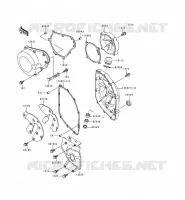 ENGINE COVERS voor Kawasaki ZZR600 1993