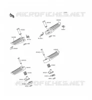 FOOTREST voor Kawasaki ZZR600 1993