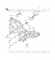 FRAME PARTS (COUVERTURE) voor Kawasaki ZZR600 1993